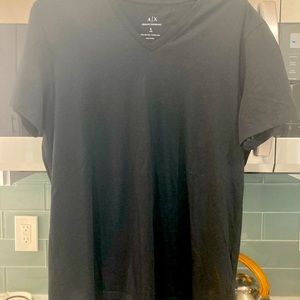 Impeccable Armani Exchange Black V-Neck T-shirt